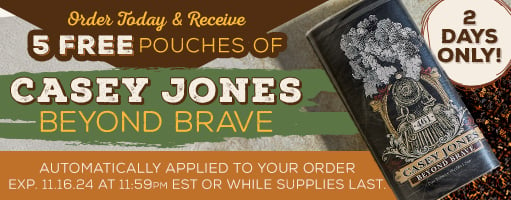 Get 5 Pouches Of Casey Jones Beyond Brave On Your Next Order - NO MINIMUM!