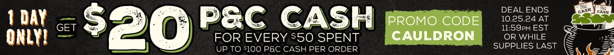 It's Overflowing! Be Sure To Get Your Share Of The P&C Cash That's Spilling Out - $20 P&C Cash For Every $50 Spent!